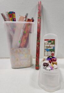 Assorted Gift Wrap Paper And Accessories