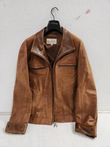 (1) Lone Pine American Made Brown Leather Jacket