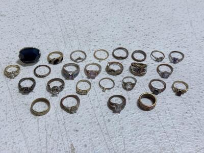Large Assortment Of Gold Rings