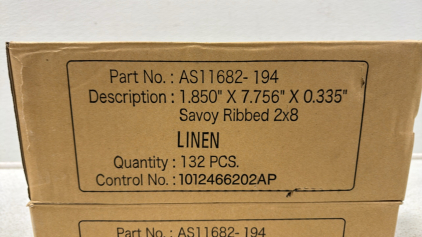 Ann Sacks Savoy Ribbed 2x8 Tiles (2) New Sealed Boxes