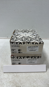 Anatolia Ceramic Tile (2) New Boxes Of Soho Canvas Glossy White Rectangle Tiles (44) Tiles Per Box .