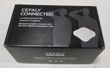 (1) CEFALY Connected + Electrodes Bundle TENS Machine Migraine Treatment Device + Bluetooth Enabled Migraine Tracker