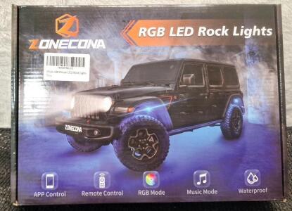 (1) 4-Pod RGB LED Rock Light Kit