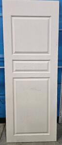 White Solid Core Door. 30"W X 1 3/4 X 80" H. (Please read Description) Located By Wall In LiveRoom