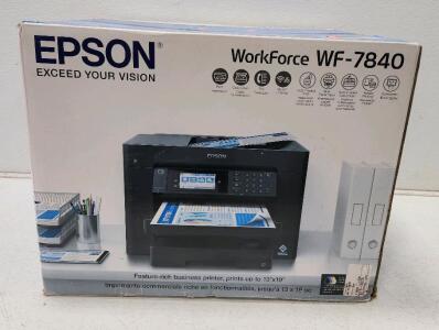 (1) Epson WorkForce Pro WF-7840 Wireless All-in-One Wide-Format Printer