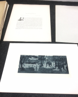 Antique “The Sacred Wood” Original Engravings By Pierre Puvis De Chavannes