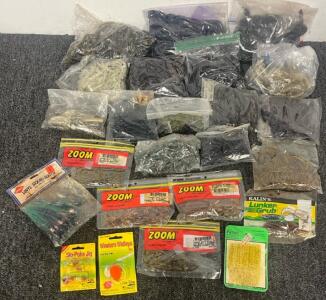 Collection Of Soft Fishing Lures