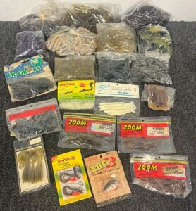 Collection Of Soft Fishing Lures