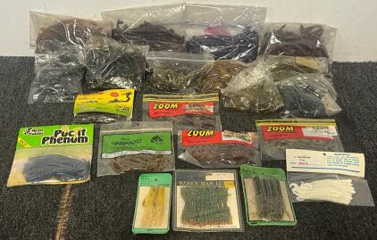 Collection Of Soft Fishing Lures