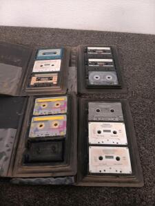 Cassette Tapes And Cassete Holders, Small Jewelry Cabinet