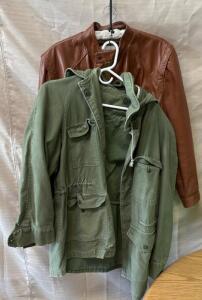 Green Jacket and Silton Leather Jacket