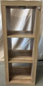 Wooden Cubby Hole Shelf H 3&rsquo; 8&rdquo; W 1&rsquo; 5&rdquo; L 1&rsquo; 3&rdquo;