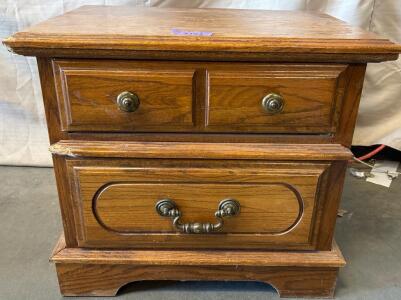 Wooden Side Cabinet H 1&rsquo; 9.5&rdquo; W 2&rsquo; .5&rdquo; L 1&rsquo; 5&rdquo;