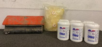 GMC Glove Box, (6) Boxes Disinfecting Wipes, And More