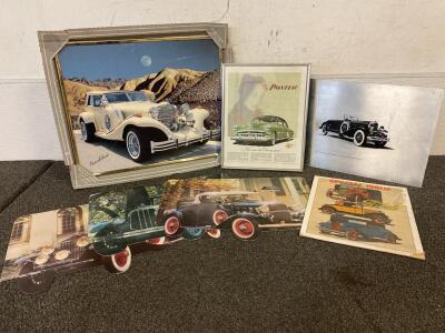 Saint Chateaux Galleries Original Excalibur Framed, Pontiac, Ford, And More Art