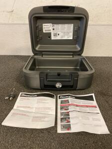 New Sentry Safe Waterproof Fire-Resistant Safe With Keys And Manuals
