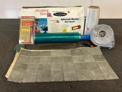 (1) Infrared Heater Wall Mount, (1) Saw, And More