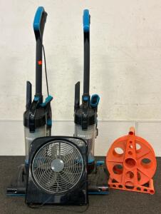 (2) Power Force Vacuums, (1) Fans, And More