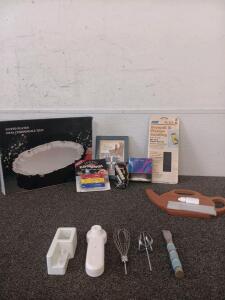 Handheld Battery Powered Whisk, Silver Plated Oval Chippendale Tray, Compact Radio, Flavor Savers, Picture Frame, Instant Shoe Shiner And More