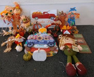 Variety Of Halloween Decorations.