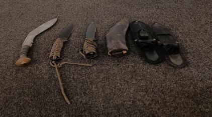 (3) Vintage Knifes With Sheaths