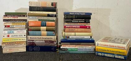 Collection Of Books Including History Books, DIY Manuals, Encyclopedias, Novels & More