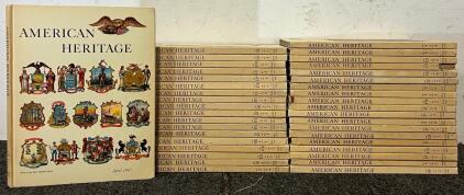 Collection Of 38 American Heritage Magazine History Books
