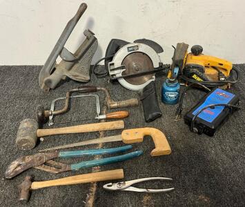 DeWalt Belt Sander, Shop Source 7-1/4&rdquo; Circular Saw, Vintage Lachmiller Engineering Reloading Press, Hand Tools & More