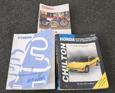 Vintage Honda And Yamaha Repair Manuals