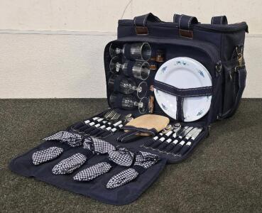 Picnic At Ascot Rolling Cooler With Detachable Picnic Set- In Like New Condition