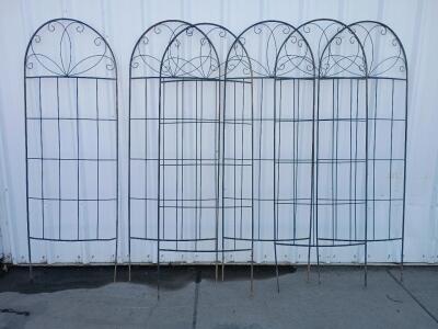 (6) Metal Garden Trellis.<br/>Trellises are Frameworks Used To Support Climbing Plants. 81"x29"