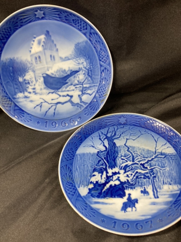 (2) Royal Copenhagen Christmas Plates