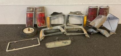 Tail Lights, Side Mirrors, Rearview Mirror, License Plate Frame, And More
