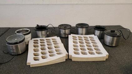 Box of Cupcake Insert and (7) Little Dip Crockpots