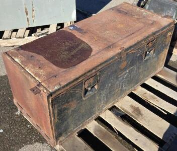 Large Metal Latching Storage Box - 47&frac34;"L x 18&frac34;"H x 20&frac12;"D