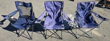 (3) Assorted Camping/Folding Chairs