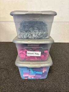 (3) Totes Of Various Legos
