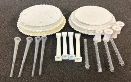 (2) Sets Of Layered Cake Stands