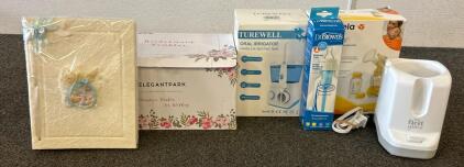 Medela Manual Breast Pump , The Firsg Years Bottle Warmer, Dr.Browns Baby Natural Flow Bottle