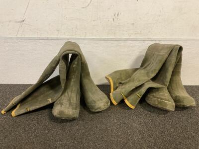 (2) Pairs Of LaCrosse Size 11 Thigh High Rubber Boots