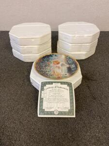 (7) Collectible Nat Giorgio Elvis Plates And (1) Dona Gelsinger Decorative Plate