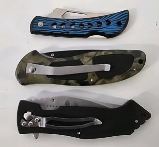 (3) Folding/Locking Pocket Knives- New In Box