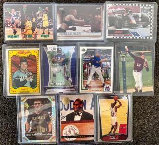 Collectible Sports Cards Including: Basketball, Football, Baseball, And UFC