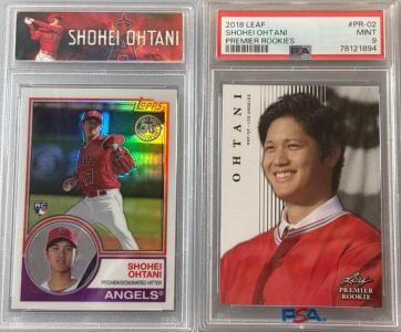 2018 Shohei Ohtani Graded Baseball Rookie Cards