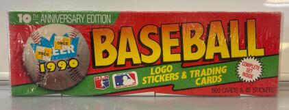 Factory-Sealed Box Of The 1990 Fleer Baseball 10th Anniversary Edition Complete Set