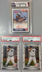 2020 Graded Jasson Dominguez Baseball Cards &ldquo;New York Yankee&rdquo;