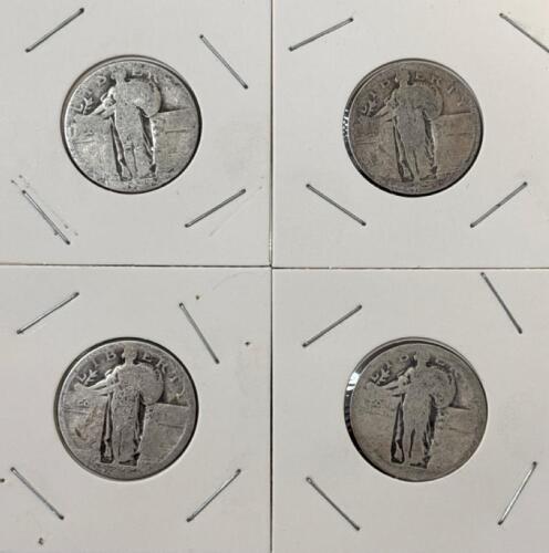 (4) Standing Liberty Quarter Dollar - 90% Silver
