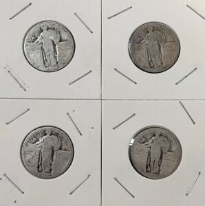 (4) Standing Liberty Quarter Dollar - 90% Silver