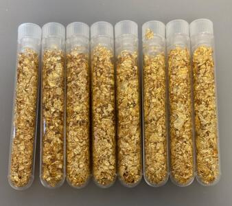 (8) Bottle Of Gold Leaf/Flakes