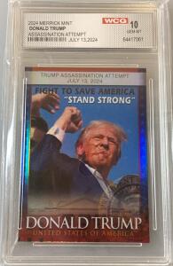 Donald Trump Assassination Attempt Card From The 2024 &ldquo;Fight To Save America&rdquo;